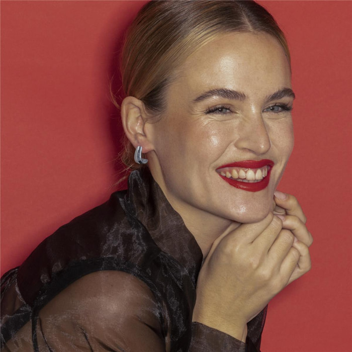 Pendientes con - acabado plata - Oirfan