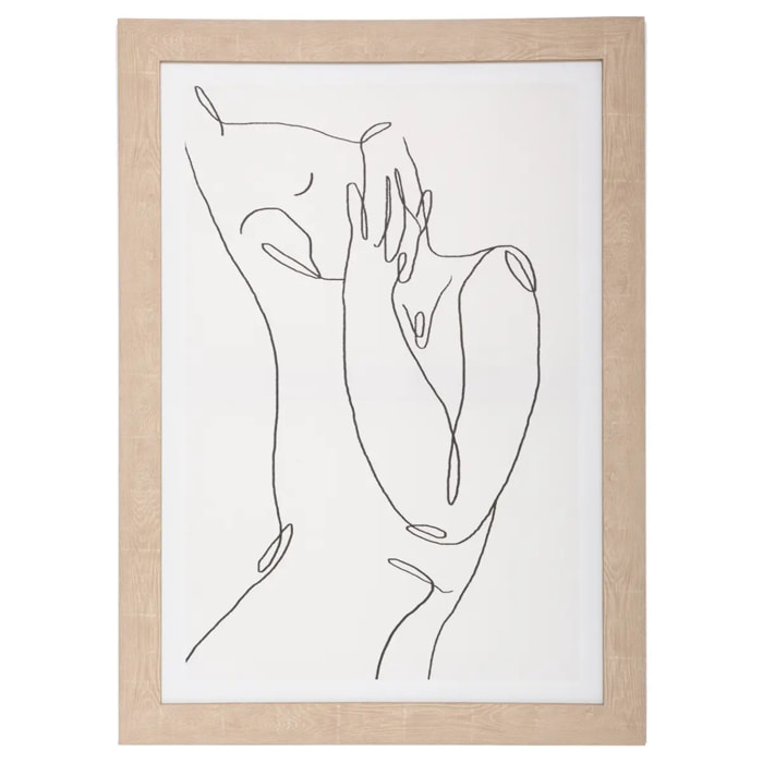 Toile encadrée "Visage" 50x70cm