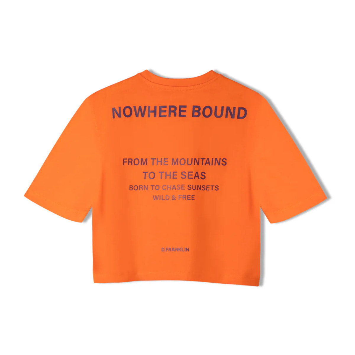 Camiseta de Mujer Nowhere Bound Naranja / Morado D.Franklin