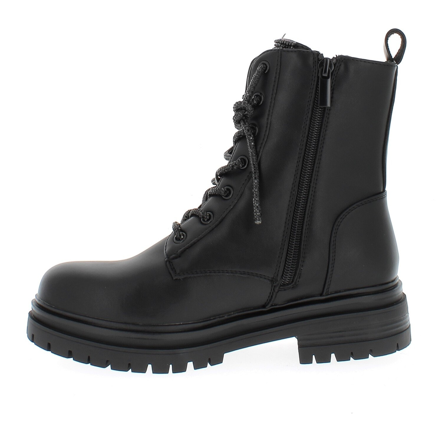 Armata di Mare Scarpe Donna Chunky Platform Ankle Boots con Zip Laterale AMD W52H23 Black