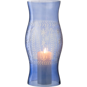 J-Line photophore Tarifa - verre - bleu - small