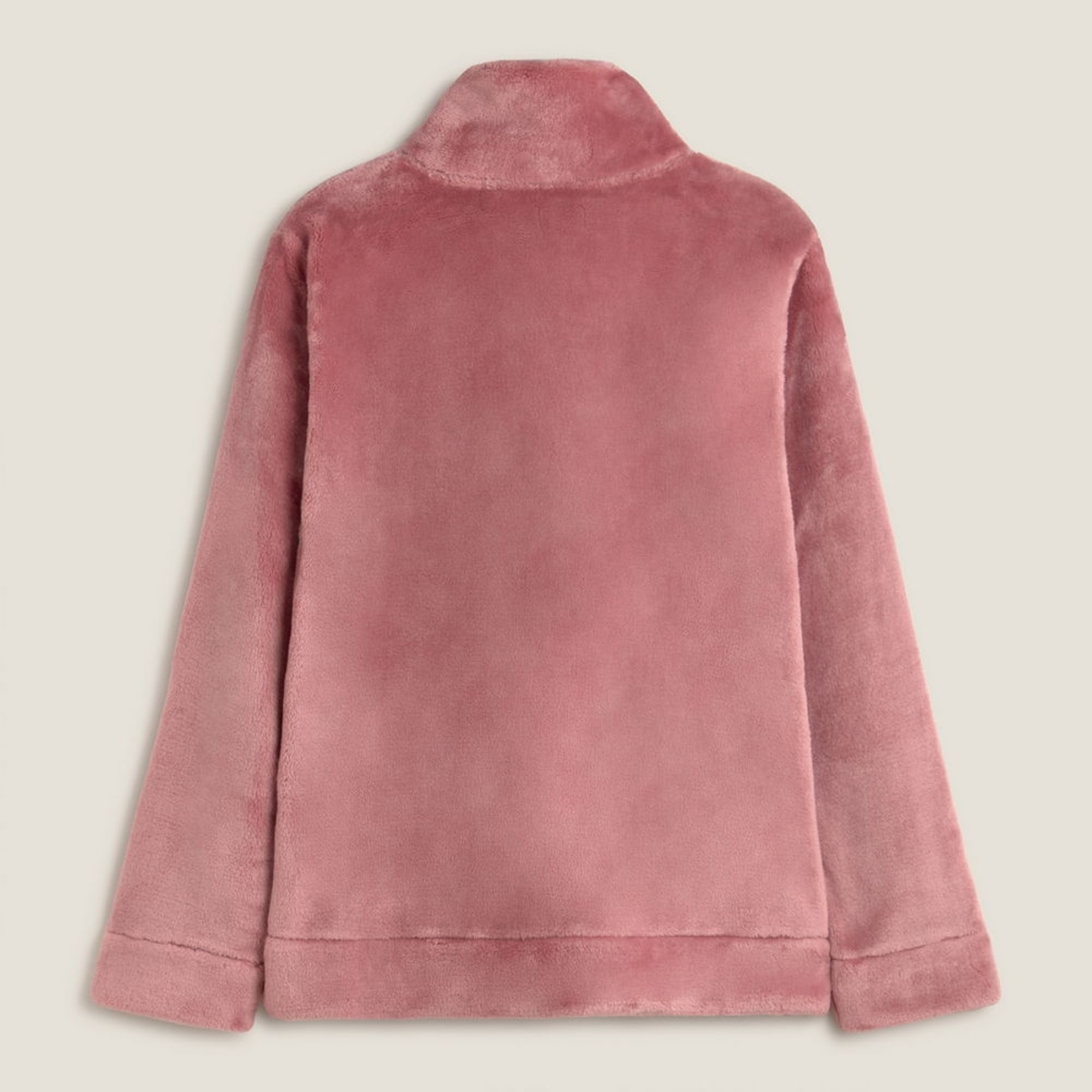 Chaqueta polar cremallera Est color rosa oscuro Poliéster