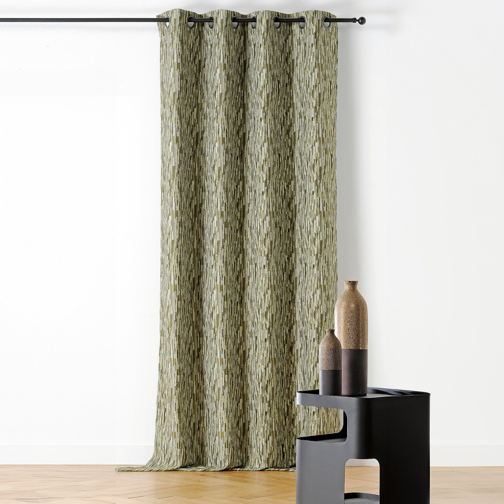 Rideau design aquarelle - Vert