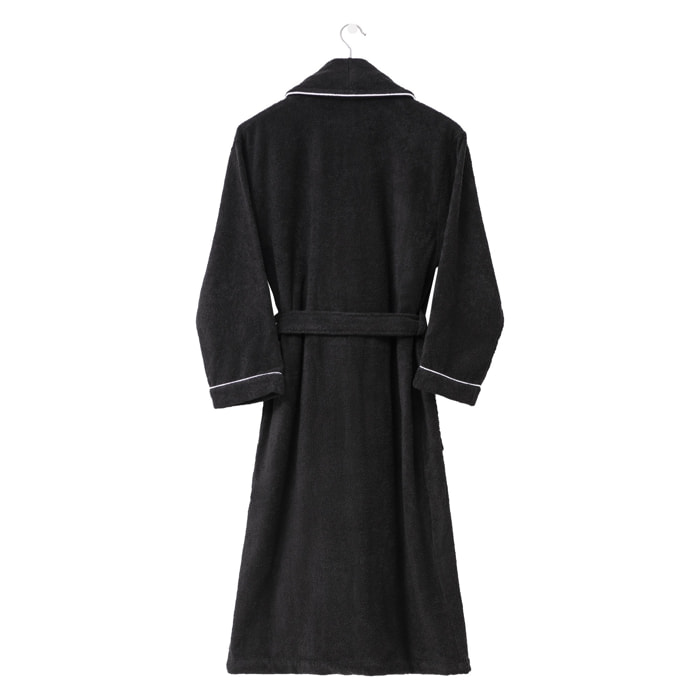 Albornoz 100% algodón, negro, Benetton