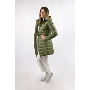 Chaqueta para mujer ECOON Munich Long Jacket - verde oscuro