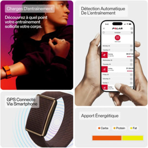 Bracelet connecté POLAR Loop COP/BRN S-L