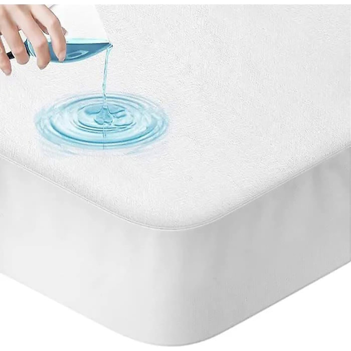 Protege Matelas 100% Polyester 75gsm Impermeable Blanc