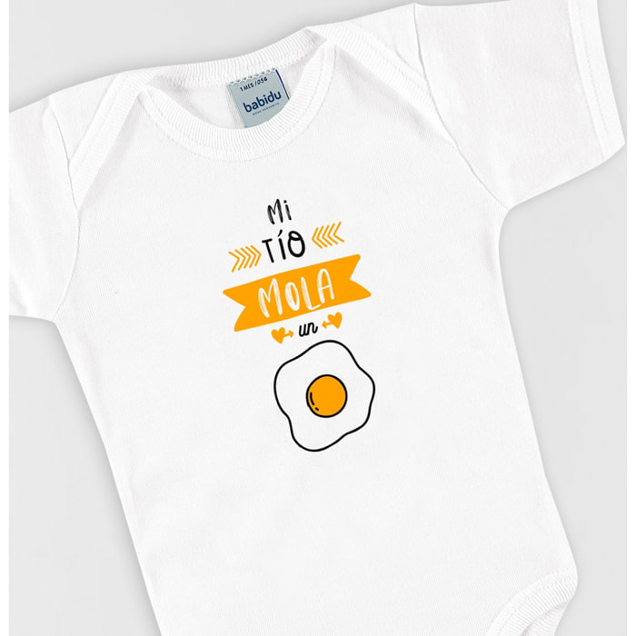 Body bebé frases manga corta hombro