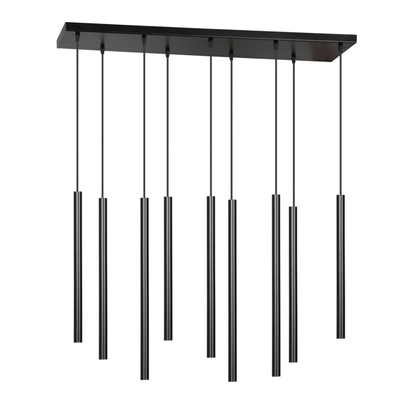 Lampada a sospensione Selter in acciaio nero opaco
