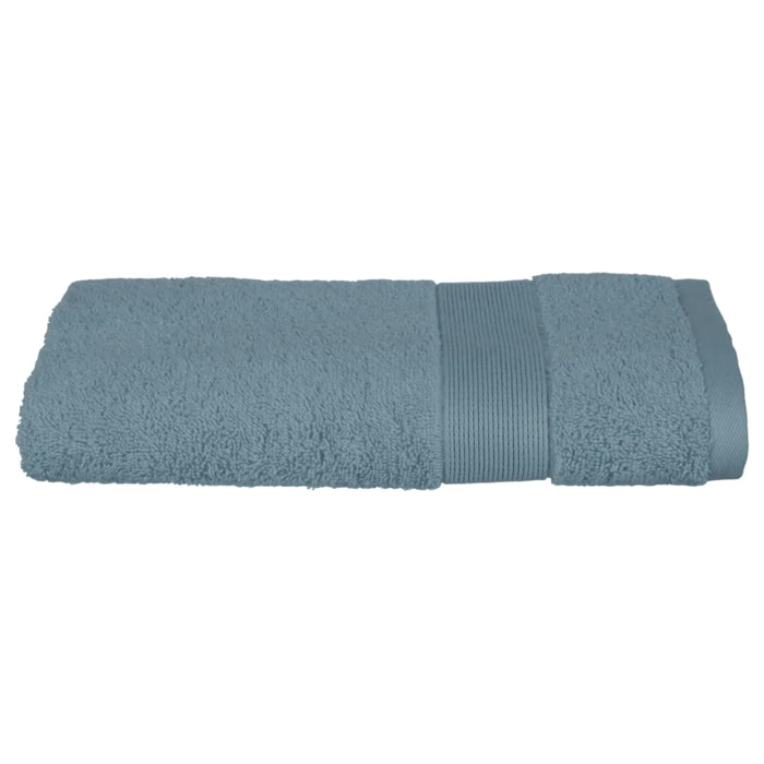 Serviette de toilette "Essentiel" - coton 450 gr/m² - bleu orage 50x90 cm