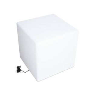 Cube LED 40cm – Cube décoratif lumineux. 40x40cm. blanc chaud. commande à distance