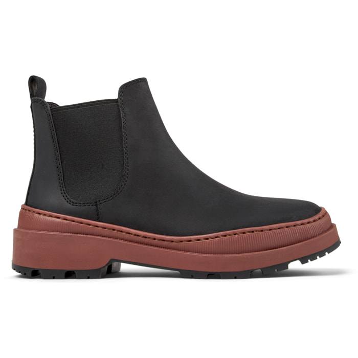 Botines - CAMPER Brutus Trek - Negro - Cuero Nubuck