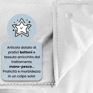 PIUMINO 4 STAGIONI PRESTIGE, Estivo 100gr + Autunnale 200gr, Microfibra, Made in Italy