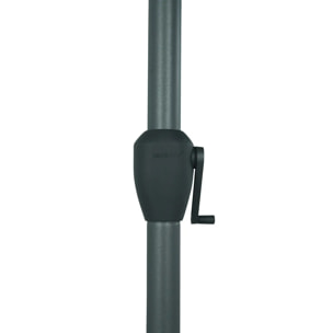 Parasol droit rectangulaire inclinable Loompa 3x2m vert olive