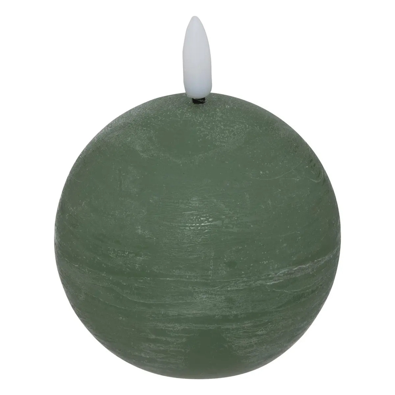 Bougie boule à led "Molia" D12cm vert foncé