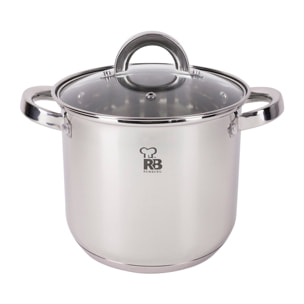 Batería de cocina 8 piezas en acero inoxidable Renberg