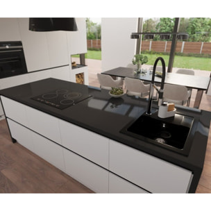 Distributeur de savon et rangement, blanc (SATDKUCHB)