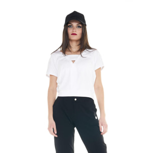 Camiseta mujer Cristal Shine escotada