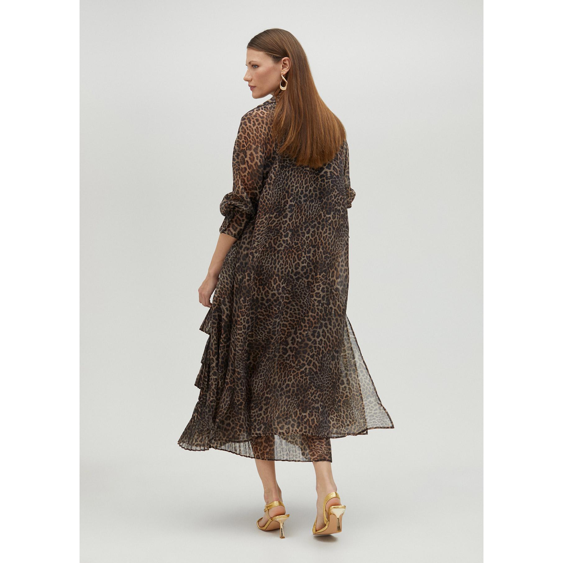 Trench organza stampa animalier