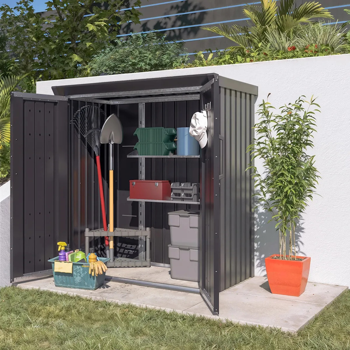 Armoire de jardin en métal PERRY