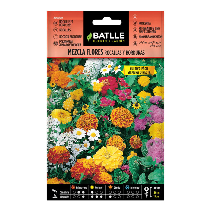Semillas de Mezcla de Flores rocallas y borduras Batlle