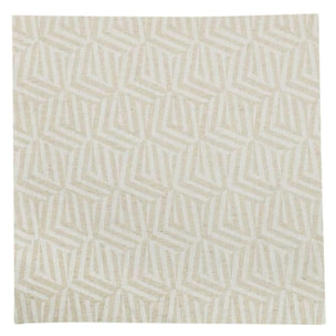 Housse de Coussin Motif Géométrique - Naturel