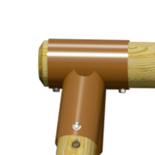 Balançoire en bois 2,30 m Topwood ZALMI - 6 enfants