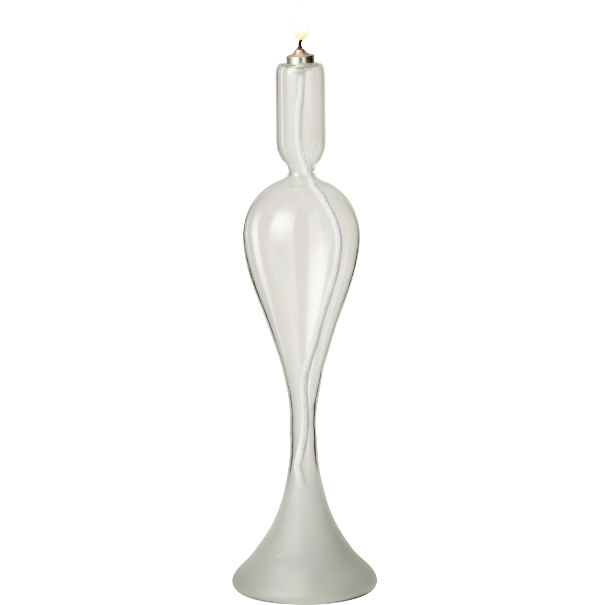 J-Line bougie - verre - transparent - large - lumières LED