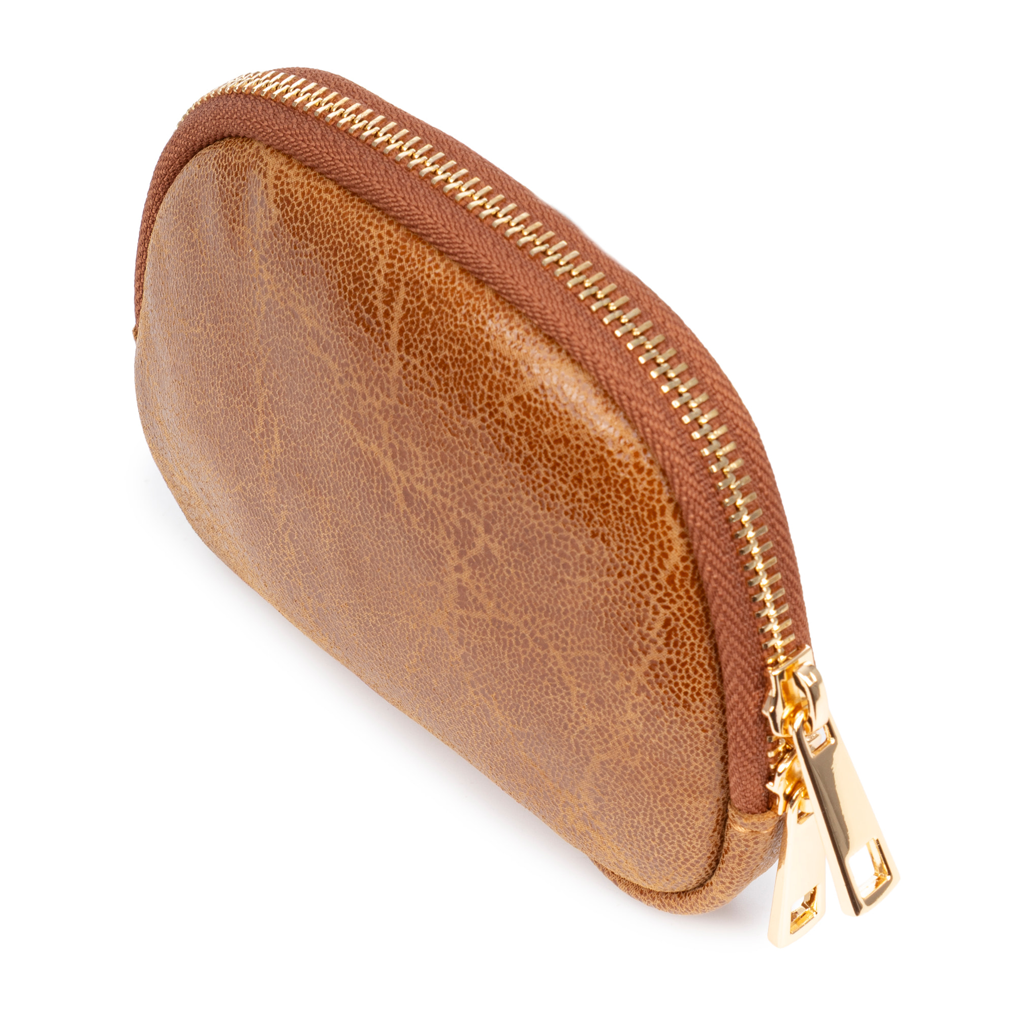 Baratili monedero portatodo mujer. Piel auténtica Cavallino y Dollaro.