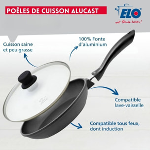 Poêle à frire et couvercle sans PFAS Elo Alucast