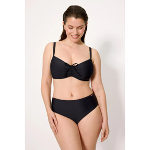 Top bikini contenitivo Nero