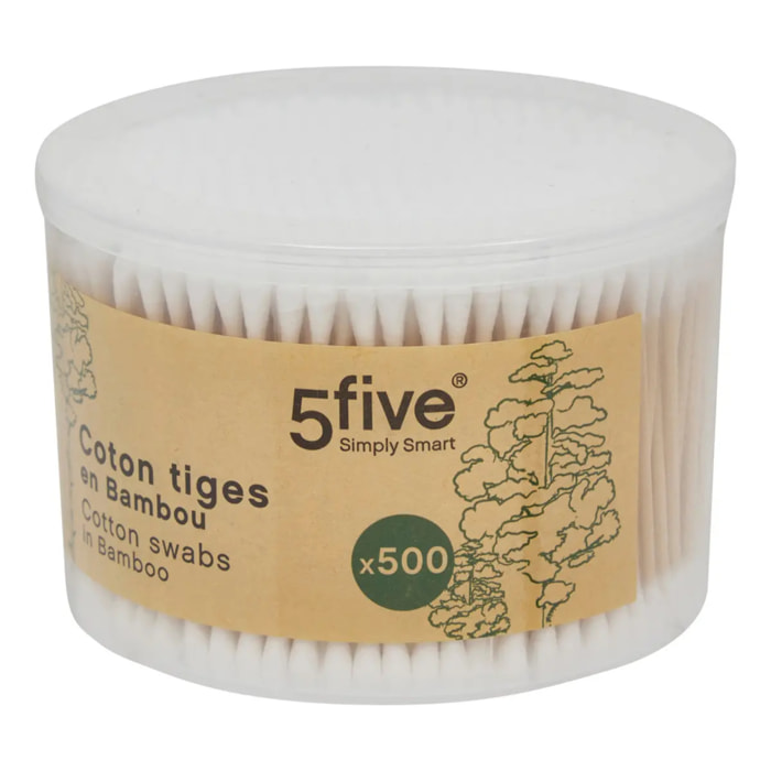 Boîte 500 cotons-tiges bambou