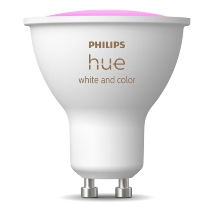 Ampoule LED connectée PHILIPS Hue Spot seul GU10 Hue White&Colors