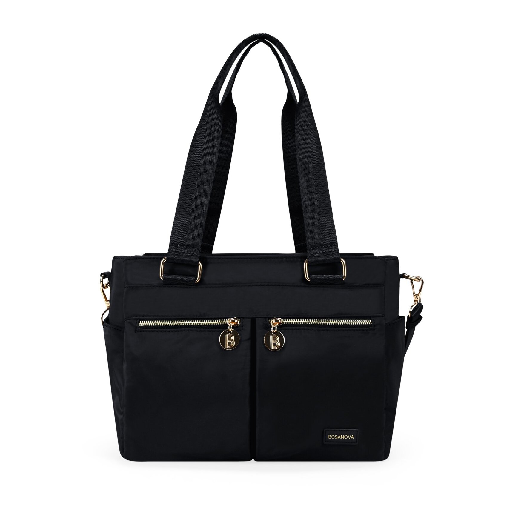 Bolso de hombro negro para portátil