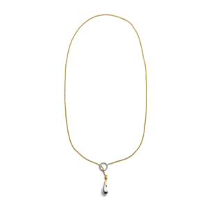 Collar Nioba acabado oro 18k y plata