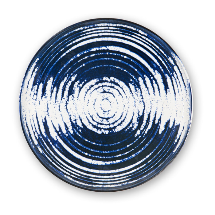 Set 6 piatti piani Excelsa – Ermes, Ceramica Blu