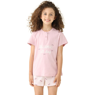 Pigiama bambina estivo in cotone. Noidinotte