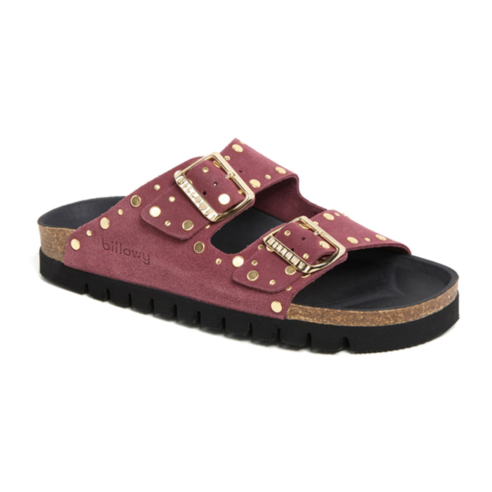 Sandalia Plataforma Rojo Mujer BILLOWY BURDEOS