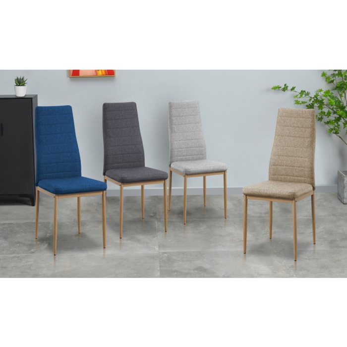Chaise Carla Gris Clair X4