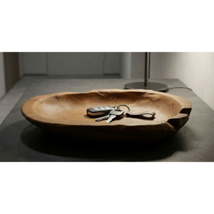 S/TASCHE TIPISAN IN TEAK RIC. CM 43X38X7 (PEZZI UNICI - NON RIP. IN SERIE)