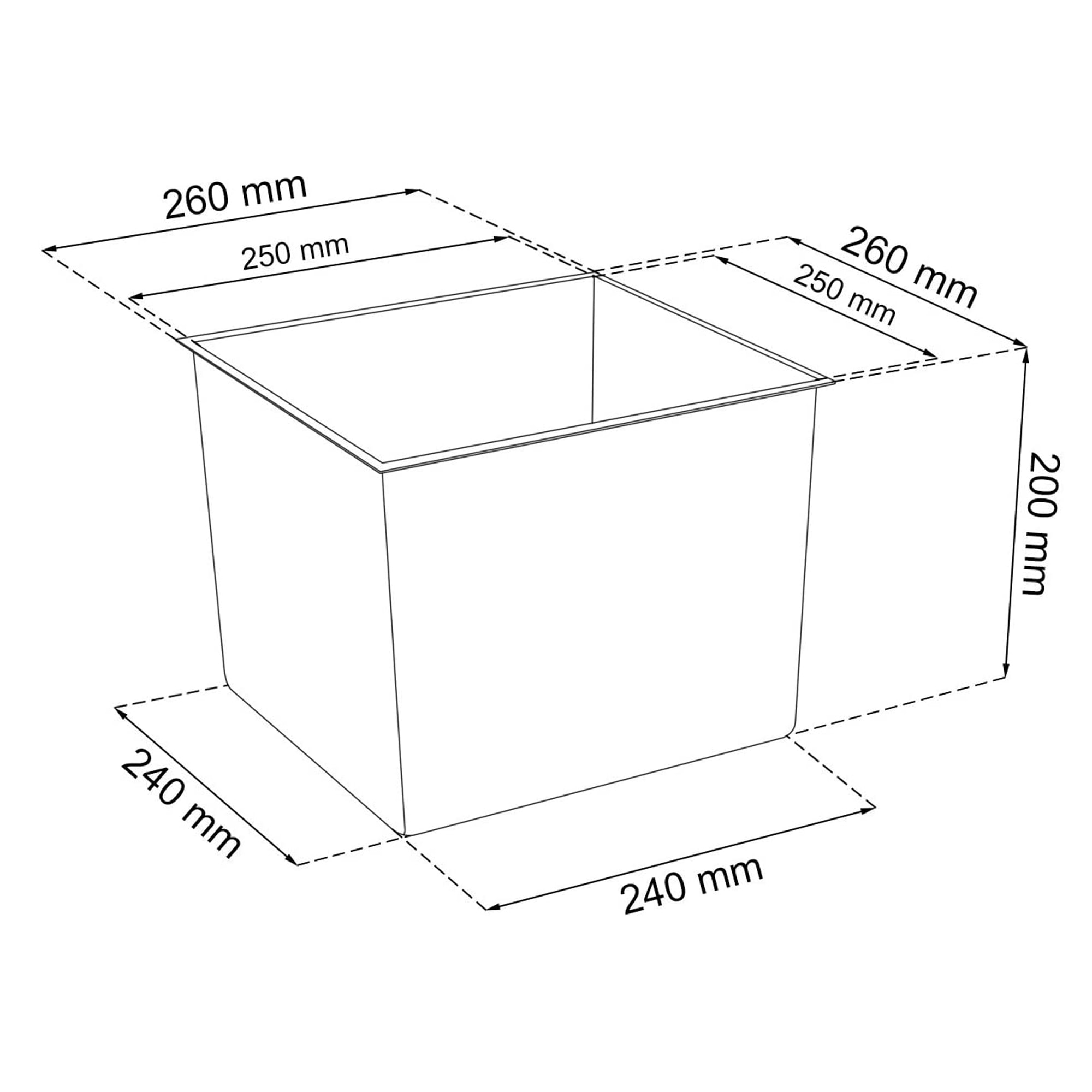 Macetero con inserto Prosperplast Urbi Square Eco 26,6 L en color crema