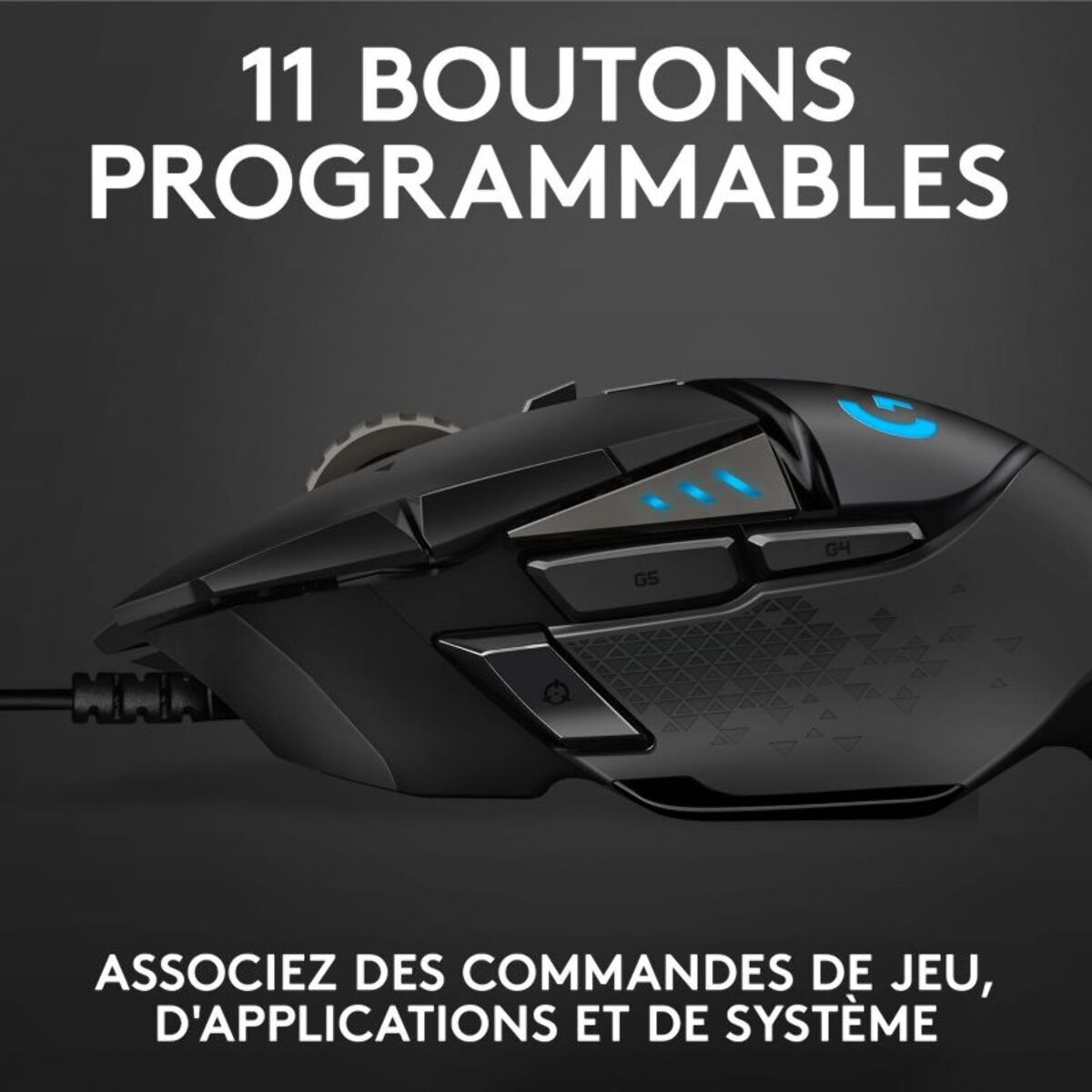 Souris Gamer Filaire LOGITECH G502 Hero High Performance