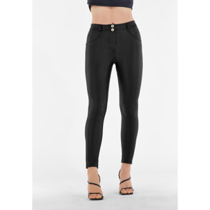 Pantaloni push up WR.UP® curvy con gamba superskinny similpelle