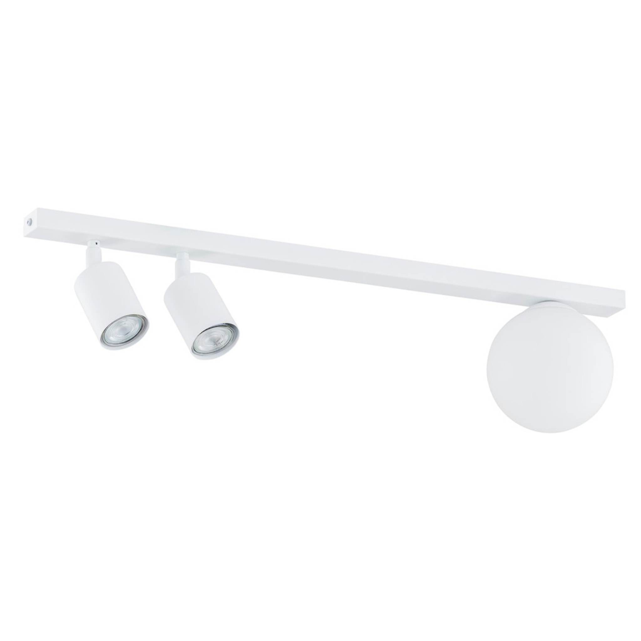 Faretto da soffitto Baster in acciaio bianco opaco