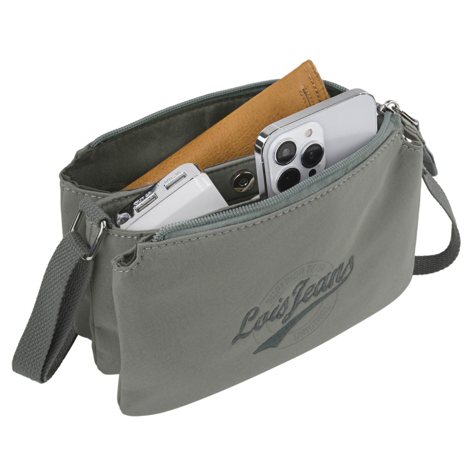 Bolso Bandolera Mujer Sint/Pu Lois Pyramid Verde Kaki