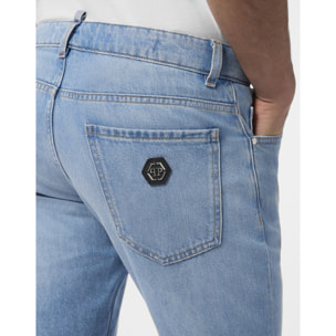 PHILIPP PLEIN Basic Straight Cut Jeans