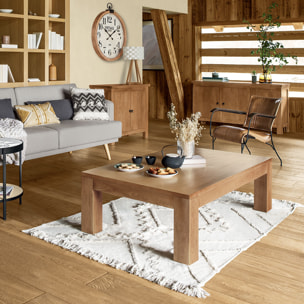 Tapis "Inca" coton tufté blanc ivoire 120x170cm