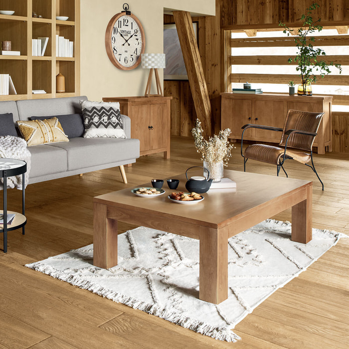 Tapis "Inca" coton tufté blanc ivoire 120x170cm