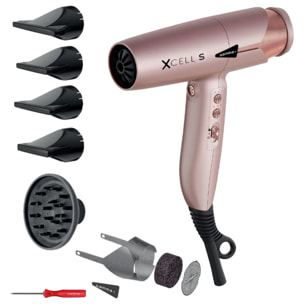 GAMMA+ Xcell S Asciugacapelli Professionale Gold Rose