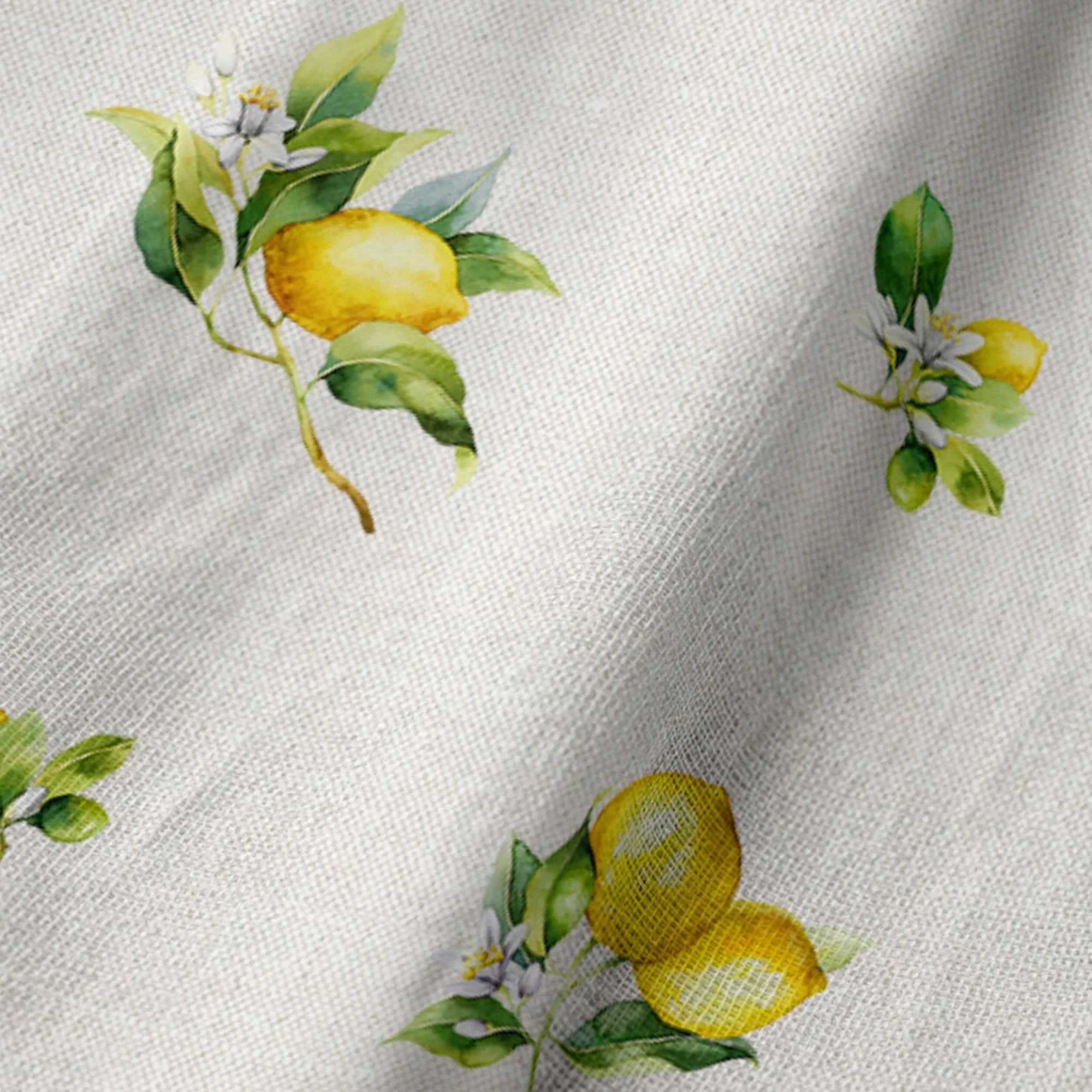 Chemin de table 100% coton Agrumi 50x150 cm